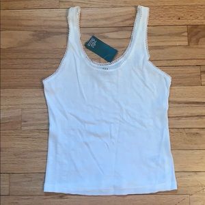 White thank top